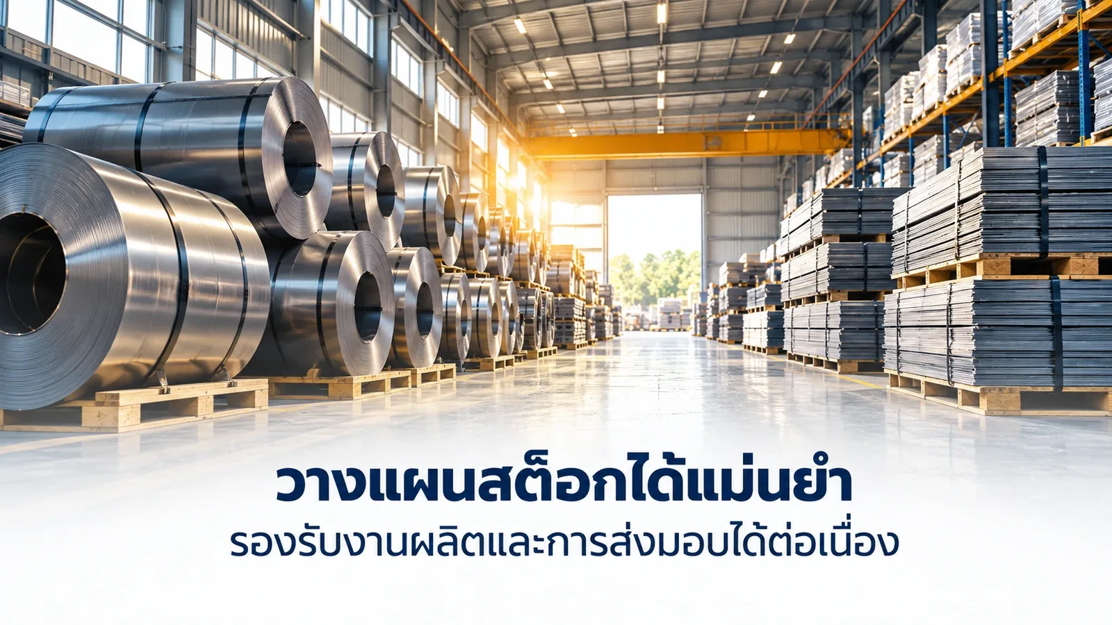 วางแผนสต็อกได้แม่นยำ รองรับงานผลิตและการส่งมอบได้ต่อเนื่อง