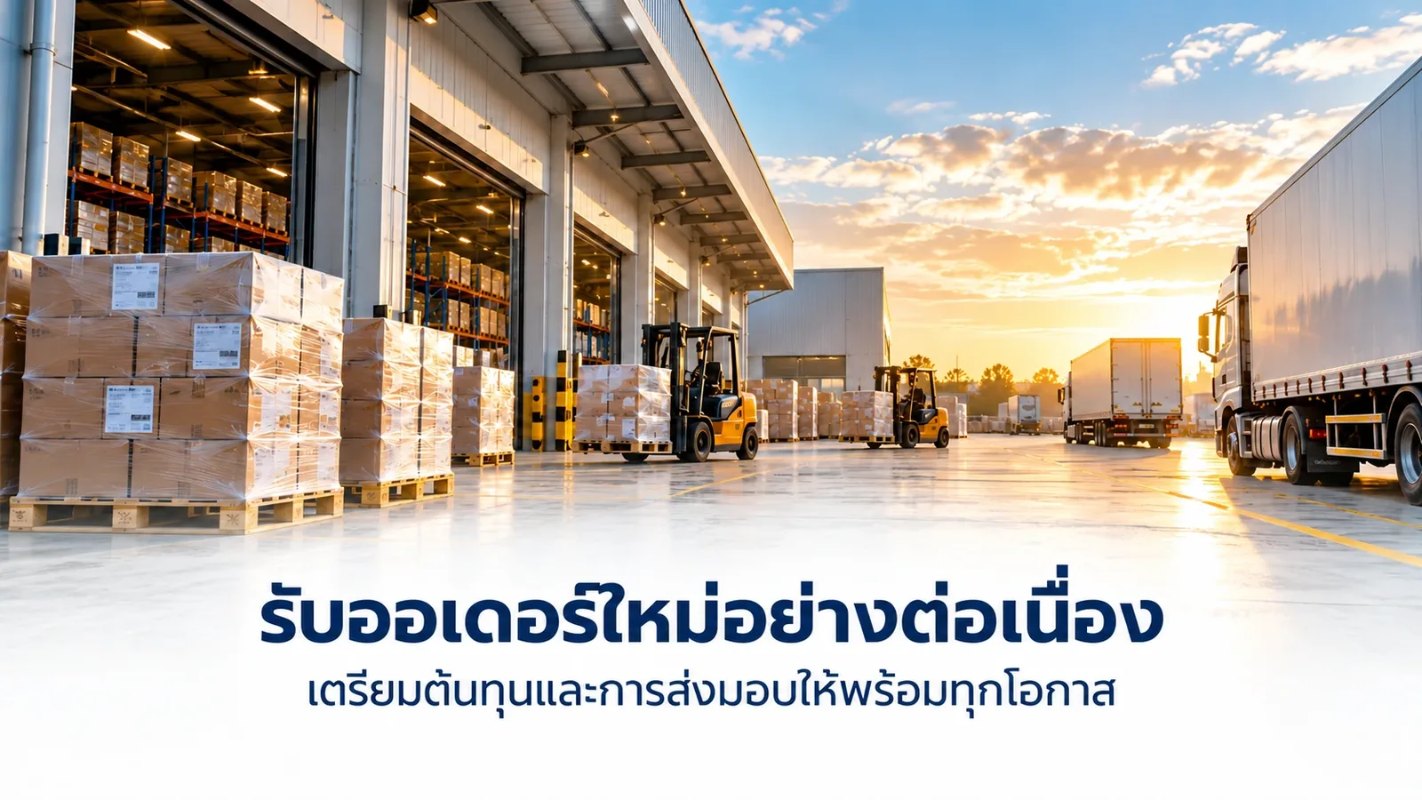 รับออเดอร์ใหม่อย่างต่อเนื่อง เตรียมต้นทุนและการส่งมอบให้พร้อมทุกโอกาส